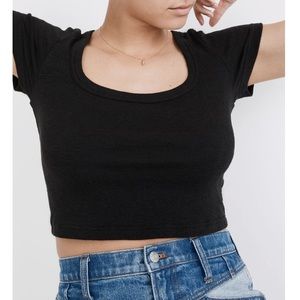Madewell U-neck Crop T-Shirt